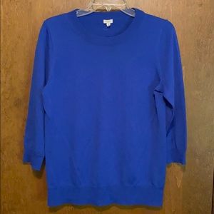 J Crew lightweight royal blue sweater